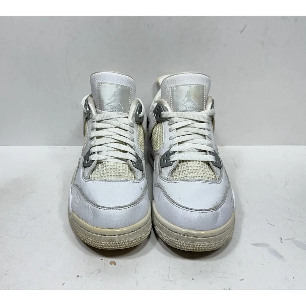 Nike Air Jordan 4 2017 Pure Money 408452-100 White Shoes Size 7Y / Womens 8.5